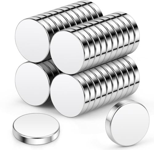 Wukong Neodym Magnete 10x2mm | 40 Stück, Extre Stark Mini Magnete Runde Kleine Magnete für Magnettafel für Pinnwand Magnettafel, Kühlschrank, Handwerk, Büro, Küche