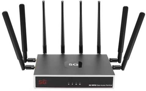 UOTEK Router per schede SIM 5G CPE, modem WiFi 6 5G Dual Band NSA SA con slot per scheda SIM per Smarthome Office Indoor Router wireless ad alta velocità