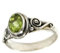 SILVERNROCK Peridot facettiert Edelstein 925 Sterling Silber Bandring Herren- und Damenbandring Alle Größen Geschenkartikel Handgefertigter Schmuck ERG-192D_75 (23.9)
