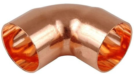35mm End Feed Elbow (Known as 35mm Copper Pipe Fittings / 35mm Copper Fittings / 35mm Copper Elbow / 35mm Plumbing Fittings Also Available in 8mm, 10mm, 15mm, 22mm, 28mm, 35mm, 42mm and 54mm)