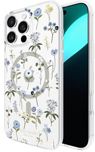 kate spade new york iPhone 16 Pro Max Case - Compatible with MagSafe - Designer Phone Case - Precious Bloom