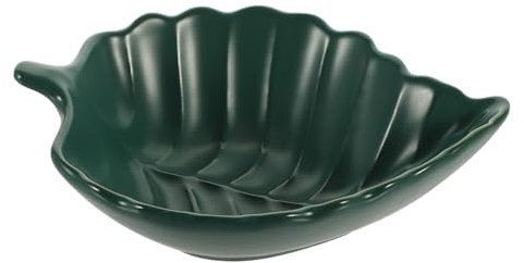 COLLBATH Piatto Di Ceramica Piatto Da Dessert in Porcellana Stoviglie Natalizie Piatto Di Foglie Di Banano Piatti Giapponesi Vassoio Da Portata Giapponese Piatto Da Portata Servizio Di Cibo