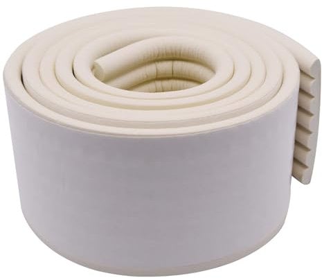ANMOO 2m Bunk Bed Ladder Pads Soft Ladder Cover with Strong Adhesive Bunk Ladder Cover 80mm Wide Replacement Bed Ladder Protection for Stair Steps Foot Comfort Corner - Beige