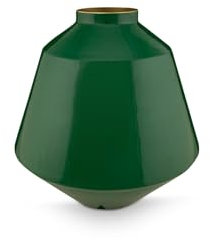 Pip Studio Vase Metall dunkelgrün 35cm