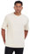 Oversize Fit Mens Short Sleeve Crew Neck Cotton T-Shirt 100% Egyptian Cotton Tees (UK, Alpha, XL, Regular, Regular, Ecru)