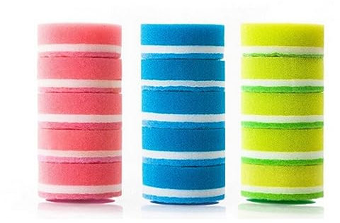 COLLBATH 5St Schwamm zum Geschirrspülen küchenschwamm spülschwamm schwammtuch reinigungsschwamm reinigungspads Bebe reinigungstücher strapazierfähiger Schwamm Rutschfester Schwamm Green