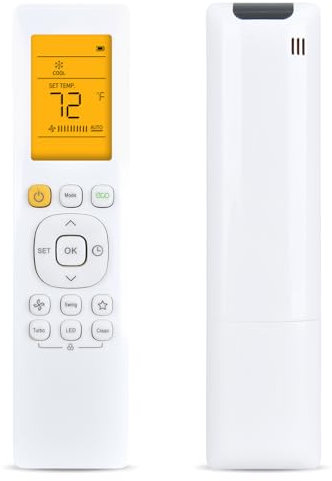 Replacement Remote Control Compatible with Pioneer 12,000 BTU 21.4 SEER2 Ductless Mini-Split Inverter+ Air Conditioner