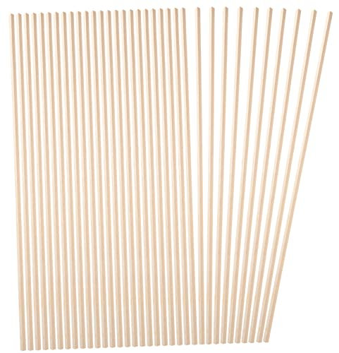 Homoyoyo Bande De Moulure En Bois Naturel 6mm x 50cm 10 Pièces Pour Modélisme Diy Fenêtre Décoration Garniture Pour Intérieur Et Extérieur Maison
