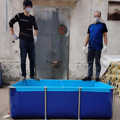 Piscinas Desmontables Acero/ Piscina Marco Piscina Rectangular Con Estructura De Metal, De 4, 3, 2,5, 2, 1,5 Y 1 M De Largo, Sobre El Suelo, Para Adultos Y Niños, Ideal Para El Patio.(Height 23in/60cm