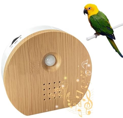 KQWVZ Vogelgezwitscher Box, Vogelgezwitscher Bewegungsmelder, Naturgeräusche Box mit Wandhalterung Soundbox,Naturgeräusche Box Mit Bewegungsmelder,Naturgeräuschebox Vogel Gesang Vogelgesang&Waldquelle