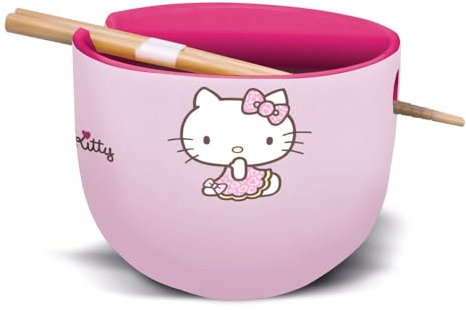 Sanrio Ramen-Schüssel mit Stäbchen Hello Kitty Japan