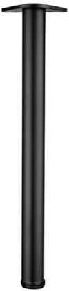 Pieds de Table réglables en métal for comptoir-Bar (100-109 cm), Lot de 1, for Table de Travail ou Bureau, Noir.(100cm)