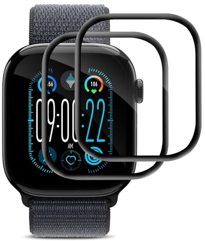 Bodyguard 2 Stück Schutzfolie für Panzerglas für Apple Watch Series 10 42mm, Anti-Kratzer HD-Klar Bläschenfrei iWatch 10 42mm Schutzglas, Keine Blasen Anti-Fingerabdruck Apple Watch 42mm Displayfolie