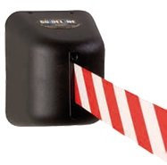 WALL MOUNT UNIT BLACK WITH 8.0 MTR. RED/WHITE BELT