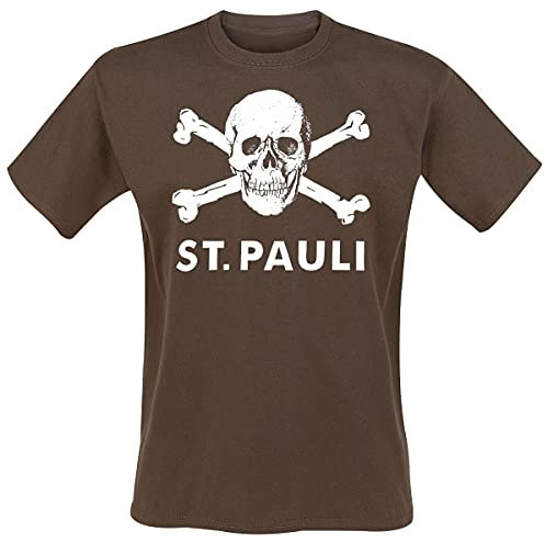 FC St. Pauli FC St. Pauli - Totenkopf II Männer T-Shirt braun M