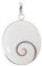Muschel Schmuck (Anhänger) Muschel Kreiselschnecke Operculum Shiva Eye Anhänger 925er Sterling-Silber Modellnummer 1149