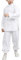 Jungen Und Mädchen Tai Chi Training Stehkragen Volltonfarbe Hemd Hose Zweiteiliger Anzug Weiß 140