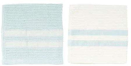 Jamie Oliver 2 teiliges Set Frottee-Geschirrtücher, Everyday Range, graublau, 33 cm x 33 cm