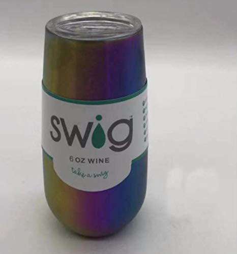 SAGIUSDM Wine Cup Champagne Beer 6oz With Lids Stemless Cafe Rose Gold Stainless Swig Tumbler Thermos Vacuum Flask Insulated,F