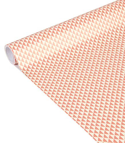 Clairefontaine 223860C - Rolle Geschenkpapier Excellia Tiny Rolls, 5m x 35 cm, 80g, 1 Rolle, Dreieck Bunt