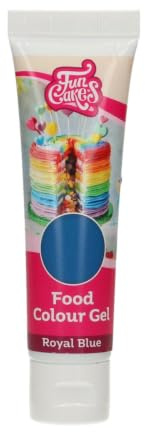 FunCakes Food Colour Gel Royal Blue: Hochkonzentrierte Lebensmittelfarbe für Teig, Sahne, Fondant, Marzipan. Einfache Dosierung. Einzelne Tropfen, um lebendige Farben zu erzeugen. Halal. 30 g.