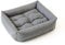 Grand Filippo Hundebett Wasserdicht - Hundebetten für Kleine und Große Hunde - Hunde Bett rutschfeste Unterseite - Hundekorb - Hundekörbchen 65x55x16 Grauer Flachs