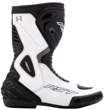 RST S1 Stivali da moto (White/Black,43)