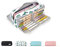 Maomaoyu Large Storage Pencil Case with 3 Compartments for Girls and Boys, Big Capacity Aesthetic Pencil Bag 3 Deckers for School Supplies, Cactus