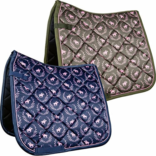 HKM Classic Polo Allover Schabracken Dunkelblau Dressur