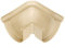 Jardibric - Raccord Angle de Gouttière 90° Ø16 (Sable) - pour Gouttière de Ø16 et Descente de Gouttière Ø50