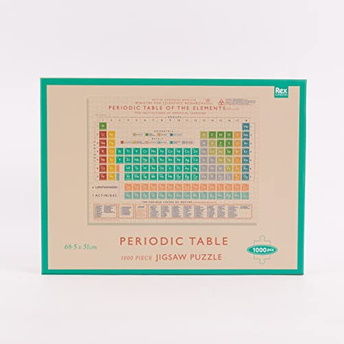 SCHÖNER LEBEN. Puzzle Periodensystem 1000 Teile Pappe beige bunt 22x29x5cm