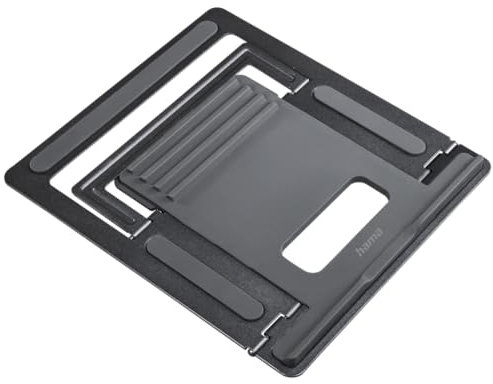 Hama Notebook-Stand Metall, höhenverstellbar, neigbar, bis 39 cm (15,4), Grau