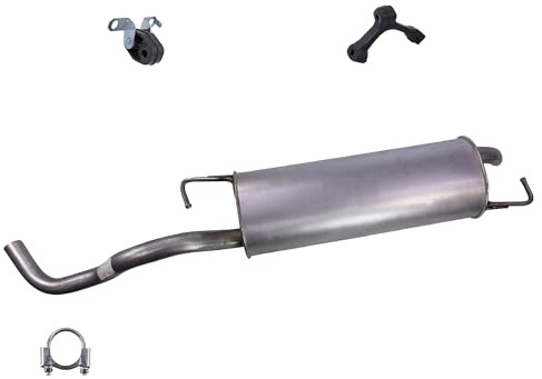 ATEC Germany Auspuff Schalldämpfer Set 1x Endschalldämpfer, mit