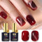 YTD Likomey UV Nagellack Set,2 Pcs 15ml Cat Eye Beerenrot und Translucent Beerenrot mit Magnet,Transluzent Shellac Nagelgel Katzenauge Jelly UV/LED Gellack