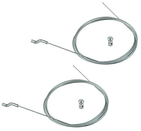 HpLive 2 Stück 200 cm Bowdenzug Z-Haken Rasenmäher Seilzug für Rasenmäher Radantrieb Motorbremse Gaszug