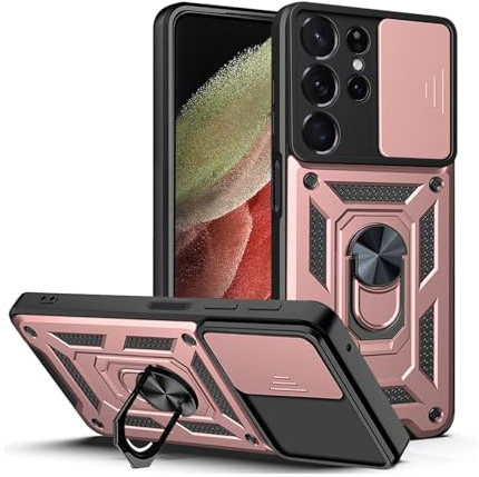 betterfon Handyhülle für Samsung Galaxy S23 Ultra 5G | Stoßfest & Kratzfest | Mit Kameraschutz, Anti-Fingerabdruck & robustem Panzerschutz-Design | Rosegold