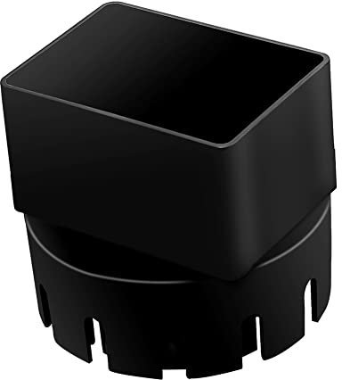 MDYBF Adaptateur de Tuyau de de GouttièRe (Adaptateur de GouttièRe CarréE de 3 Po X 4 Po au Tuyau de Vidange) Convient au Tuyau de Vidange ExtéRieur de 3 ou 4 Po, Noir
