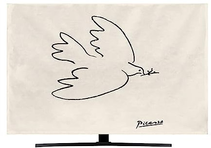 LOGSEE Television Covers 19-78 inch, TV/PC Monitor Covers, Soft Anti-scratch TV Screen Dust Covers for Protection and Decoration (Color : A, Size : 65in(151 * 92cm))