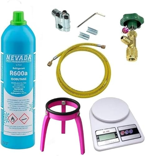 Set zum Nachfüllen von Kühlschränken R600a Wasserhahn 7/16 Zoll (2,4 cm) mit Durchstechgerät