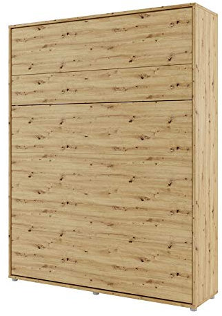Lenart Schrankbett Bed Concept BC12 160x200 cm - Vertikal Schrankklappbett - Schrank mit integriertem Klappbett - Wandbett mit Lattenrost - Murphy Bed (Artisan Eiche)