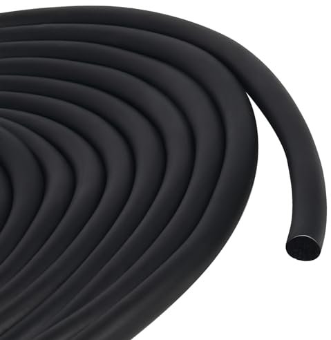 SDLDEER PE Rundschnur Fugen-Dichtschnur 10 mm X 5 m Durchmesser Fugenfüllprofil Rund EPDM Fugenabdichtung und für die Nahtdichtung von Türen und Fenstern, Wänden und Decken