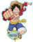 One Piece Folienballon XXL Monkey D. Ruffy Party-Deko Manga Party-Zubehör Deko Kindergeburtstag Luffy (One Piece Ruffy D. Monkey)
