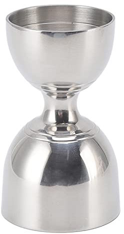 Jigger à Cocktail 30/60ml en Acier Inoxydable, Durable, Haute Précision, Mesure à Large Ouverture, Jigger pour Liqueur de Cocktail, Moins de Déchets (30/60ml Argent Classique)
