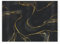Marble Print Rectangular Large Glass Worktop Protector - Black and Gold Marble Print Gift - Textured Kitchen Chopping/Cutting Board Worktop Saver with Non-Slip Feet 39cm x 28.5cm (15 x 11)