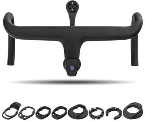liovitor Integrierter Carbon Road Lenker für Fahrrad Lenkrad Integrierter Carbon Lenker für Fahrrad (440X120MM)