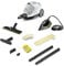 Kärcher Dampfreiniger SC 4 EasyFix Iron, Dampfdruck: 3,5 bar, Aufheizzeit: 4 min., Leistung: 2.000 W, Flächenleistung: 100 m², 2-Tank-System: 0,5 l + 0,8 l, Bodendüse EasyFix, Dampfdruck-Bügeleisen