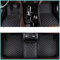 Nsnqb Volle Abdeckung Leder Auto Fußmatten für VW Amarok 2010-2020, Strapazierfähigen Allwetter wasserdichte rutschfeste Auto Fussmatten Set,A/Black