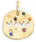 SINGULARU - Mamá Charm. Messing mit 18 Kt Vergoldeter Beschichtung und Zirkonia. Schmuck für Damen