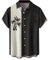 Hawaii Hemd Männer Levis Hemd Herren Strandhemd Herren Digital Gedruckt Lässig Hemd Revers Keine Tasche Hemd Sommer Hemd Festival Outfit Herren Schwarz XXL Herren-Oberhemden Hawaii Shirt Return