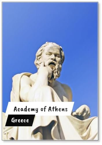 Kühlschrankmagnet Sokrates Statue an der Akademie von Athen